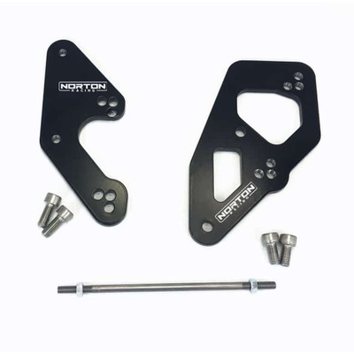 Norton Motorsports Kawasaki Ninja 500 24-26 Adjustable Rearset Riser Kit for OEM Rearsets
