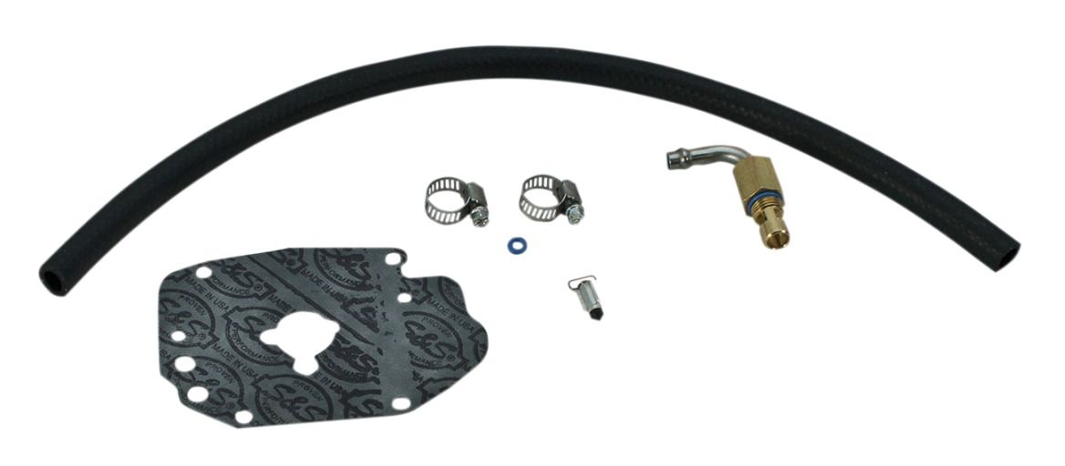 S&S Cycle Super E / G Carburetor 90 Degree Inlet Gas Line