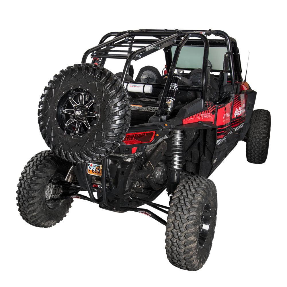 Tusk UTV Rear Bumper, Cargo Rack, and Spare Tire Carrier Polaris RZR X