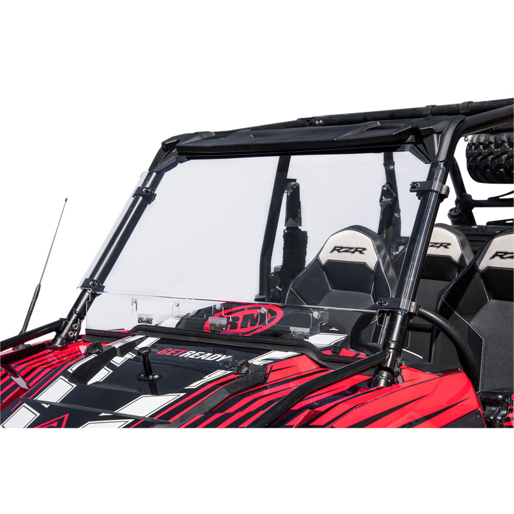 Tusk Vented Hard Coated Poly Carb Front Windshield Polaris RZR 900 Tra
