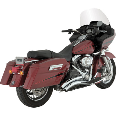 Vance & Hines 2007-2009 Harley-Davidson Electra Glide Ultra Classic EFI FLHTCUI 2-into-2 Big Radius Exhaust System - Chrome