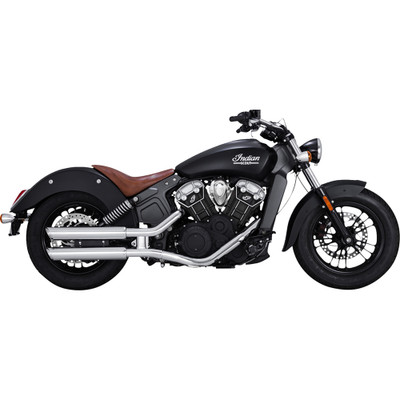 Vance & Hines 2016-2022 Indian Scout Sixty 3" Twin Slash Slip-On Mufflers - Chrome