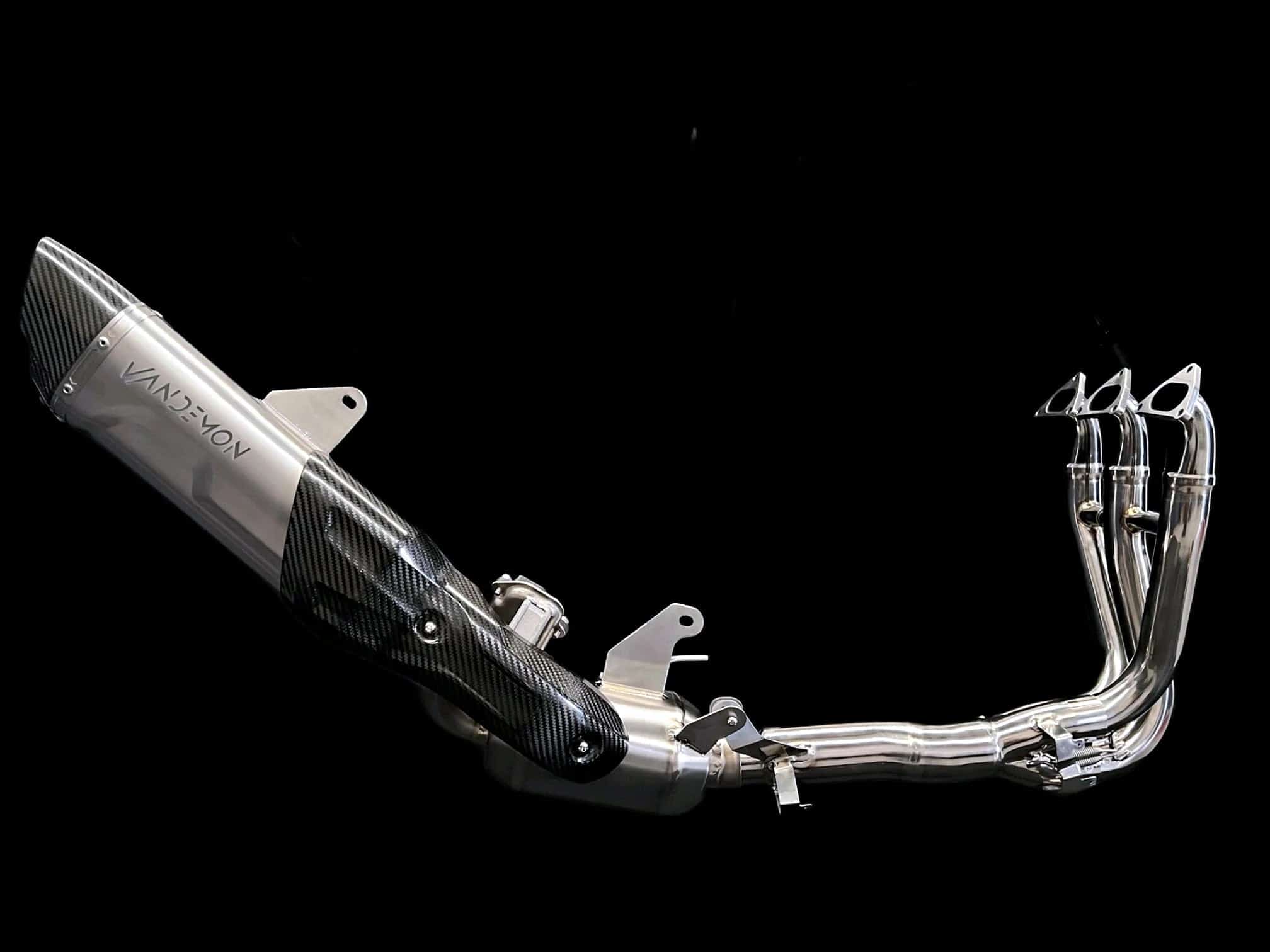 Vandemon Bimodal Stealth Titanium Exhaust System Triumph Speed Triple