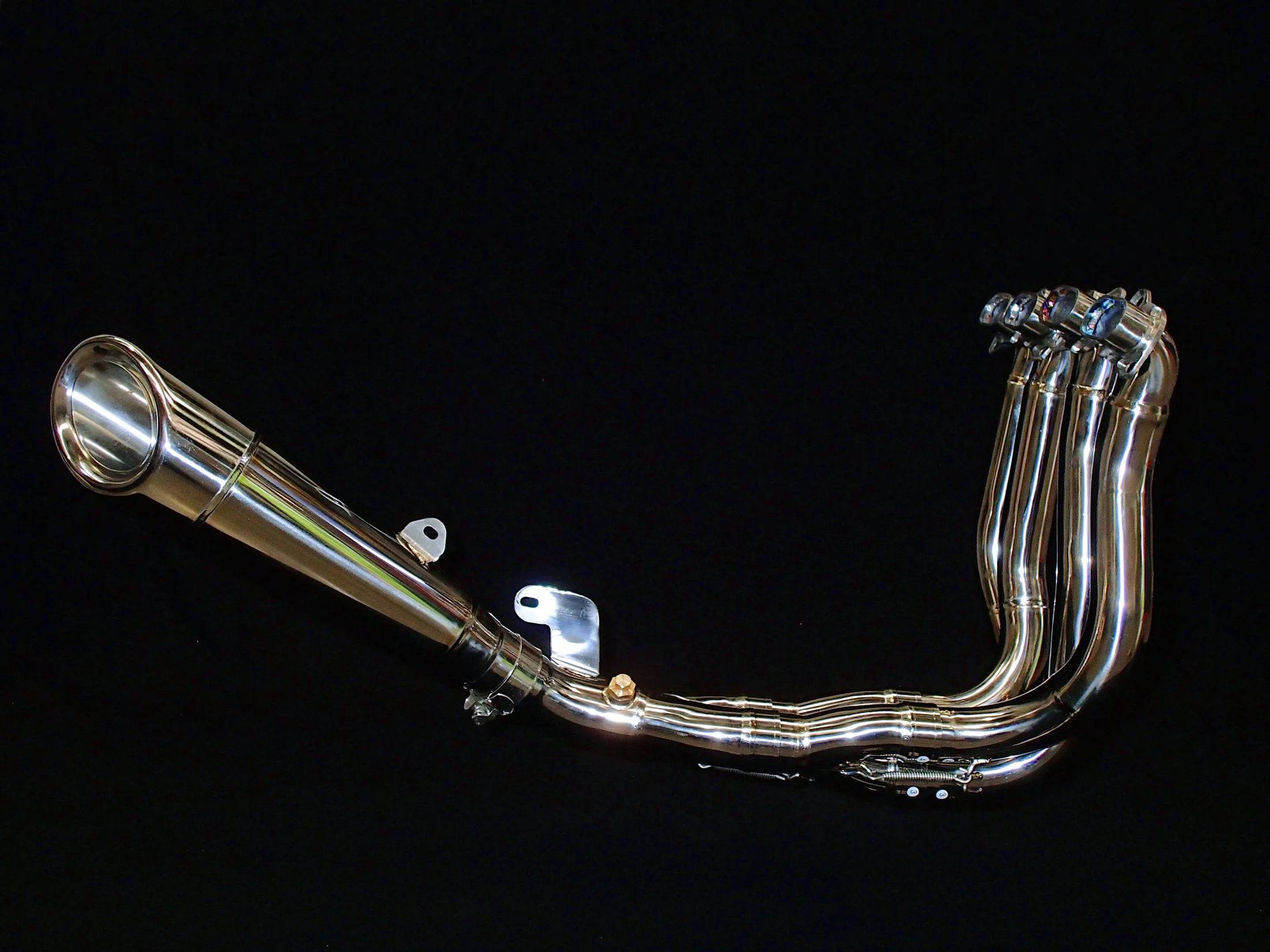 Vandemon Polished Titanium Exhaust System Kawasaki Ninja H2 & H2R 2015