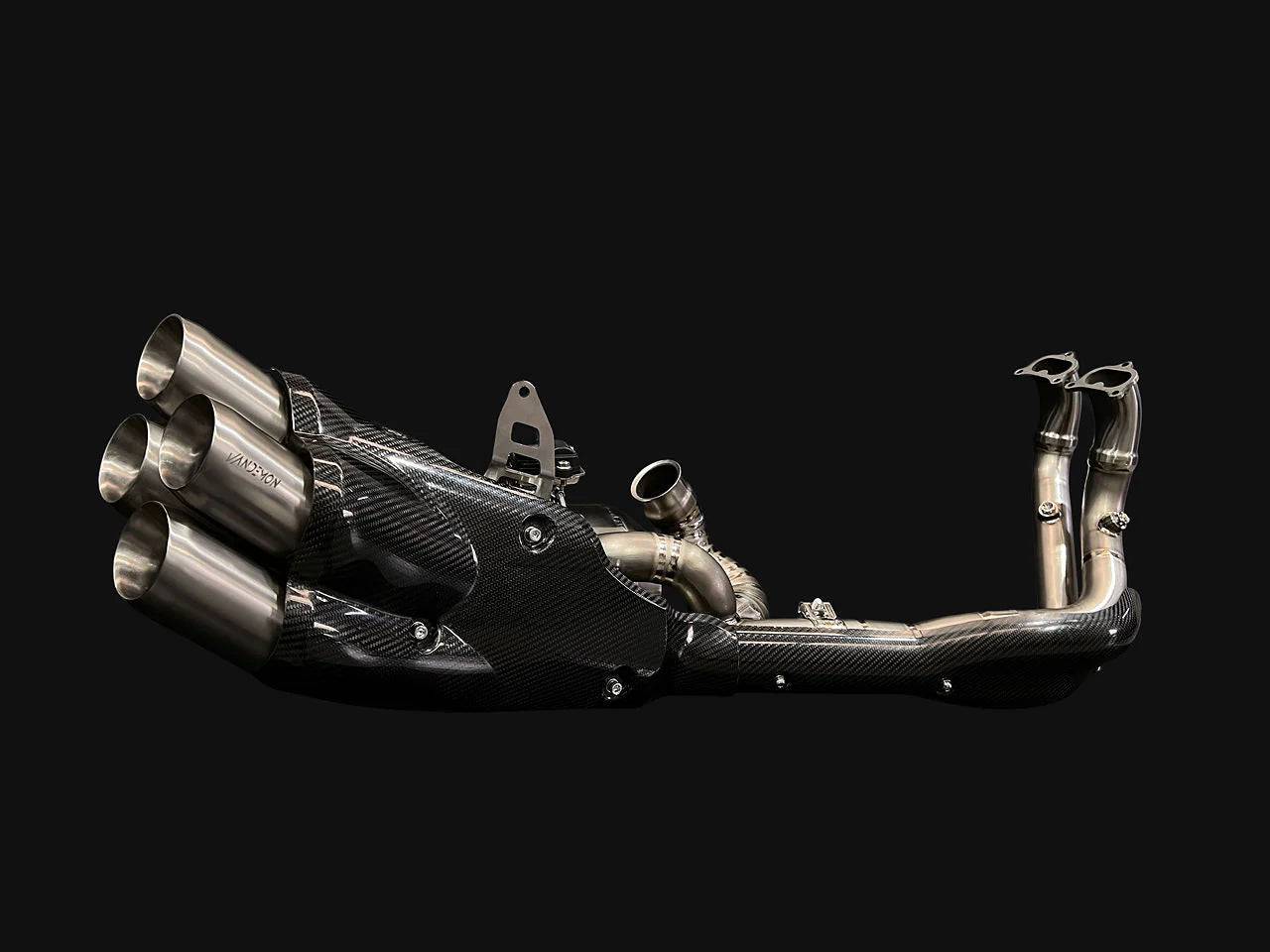 Vandemon Stealth Bimodal Quattro Titanium Exhaust System Ducati Diavel