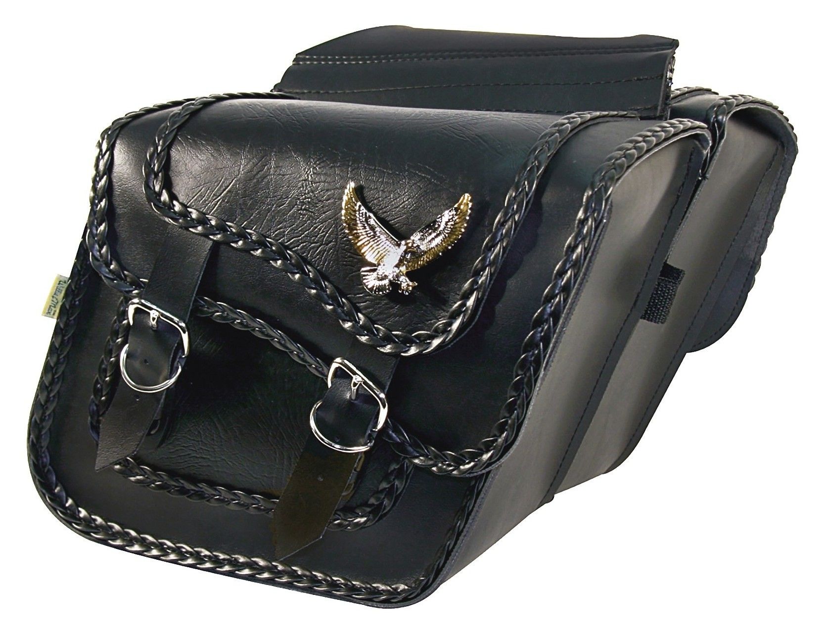 Willie & Max Black Magic Slant Throw-Over Saddlebags